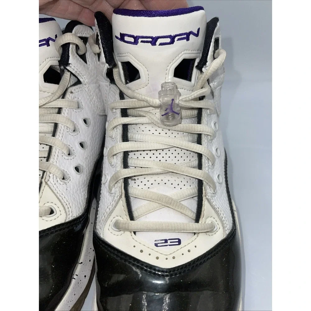 Nike‎ Air Jordan B'Loyal GS Sneakers Youth 6.5Y White Black Purple CK1425-115